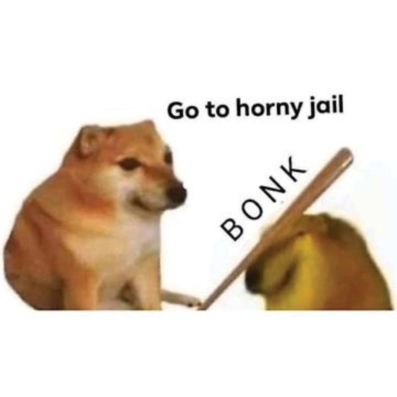 Doge bonk meme: Go to horny jail